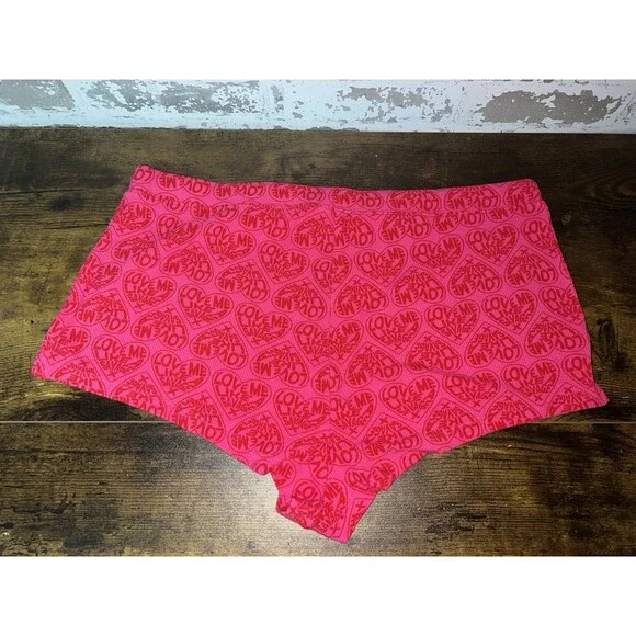 NWT! Savage x Fenty Rib Sleep Short Millennial Pink Love Me Like A Savage M - Picture 5 of 7